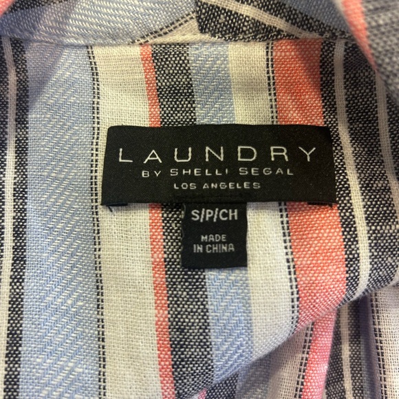 🖤”Laundry By Shelli Segal” NWT Multicolor Striped Blazer w/ Pockets - Picture 5 of 15